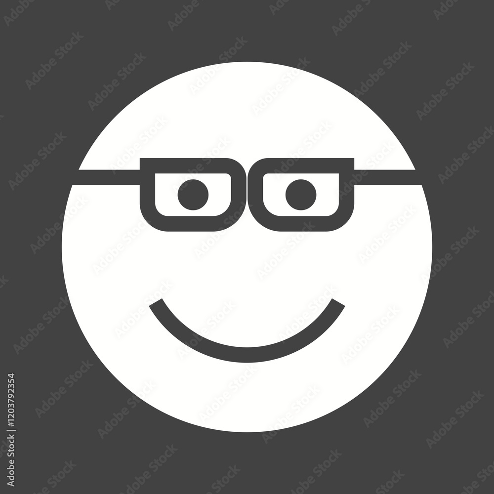 Emoticons Glyph Inverted illustration. Emoticons Glyph Inverted illustration.