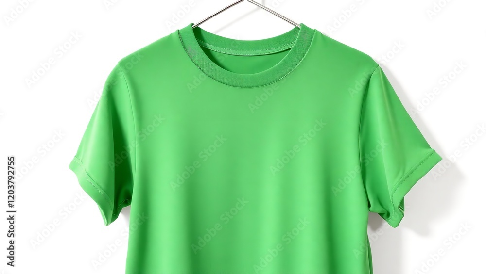Bright Green TShirt Mockup Template Design Apparel Fashion Style Summer Casual Clothing Product Bright Green TShirt Mockup Template Design Apparel Fashion Style Summer Casual Clothing Product