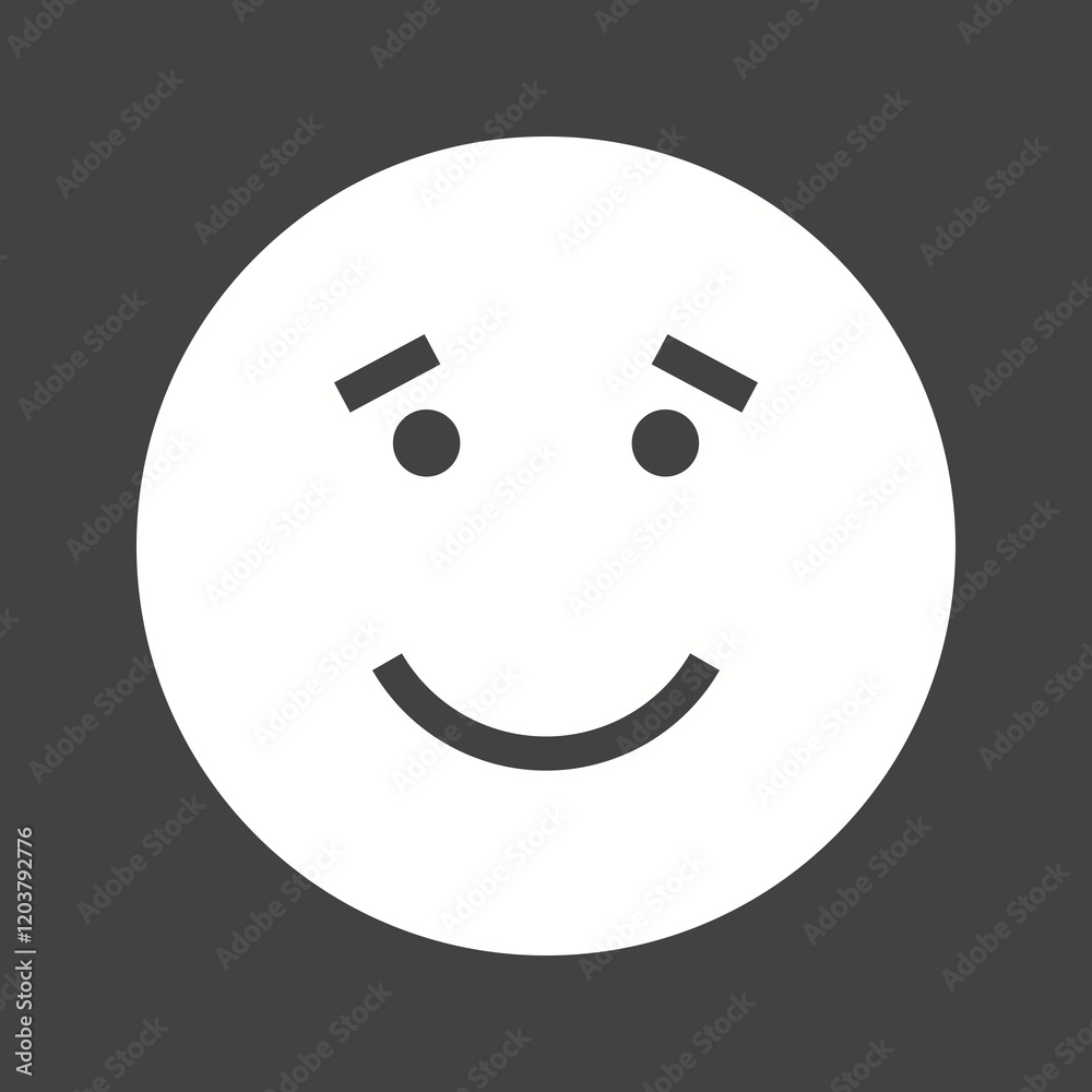 Fototapeta premium Emoticons Glyph Inverted illustration.