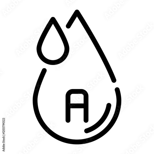 vitamin a line icon