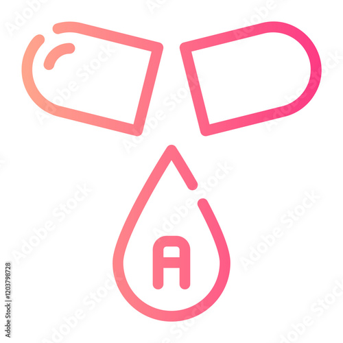 vitamin a gradient icon