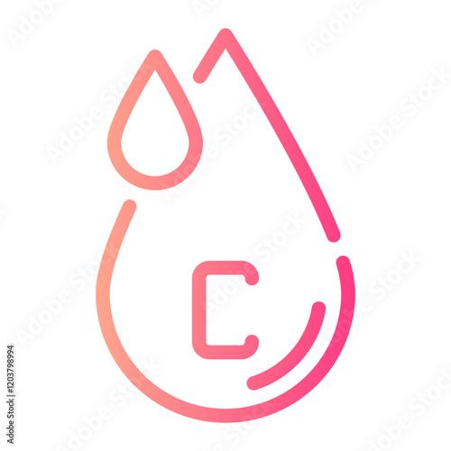 vitamin c gradient icon