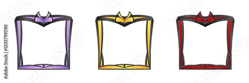 complete game avatar frame with classic theme and three colors for in-game materials and profile frame