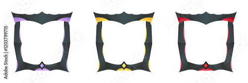 complete game avatar frame with classic theme and three colors for in-game materials and profile frame