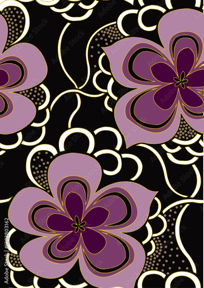 Fototapeta premium seamless floral pattern