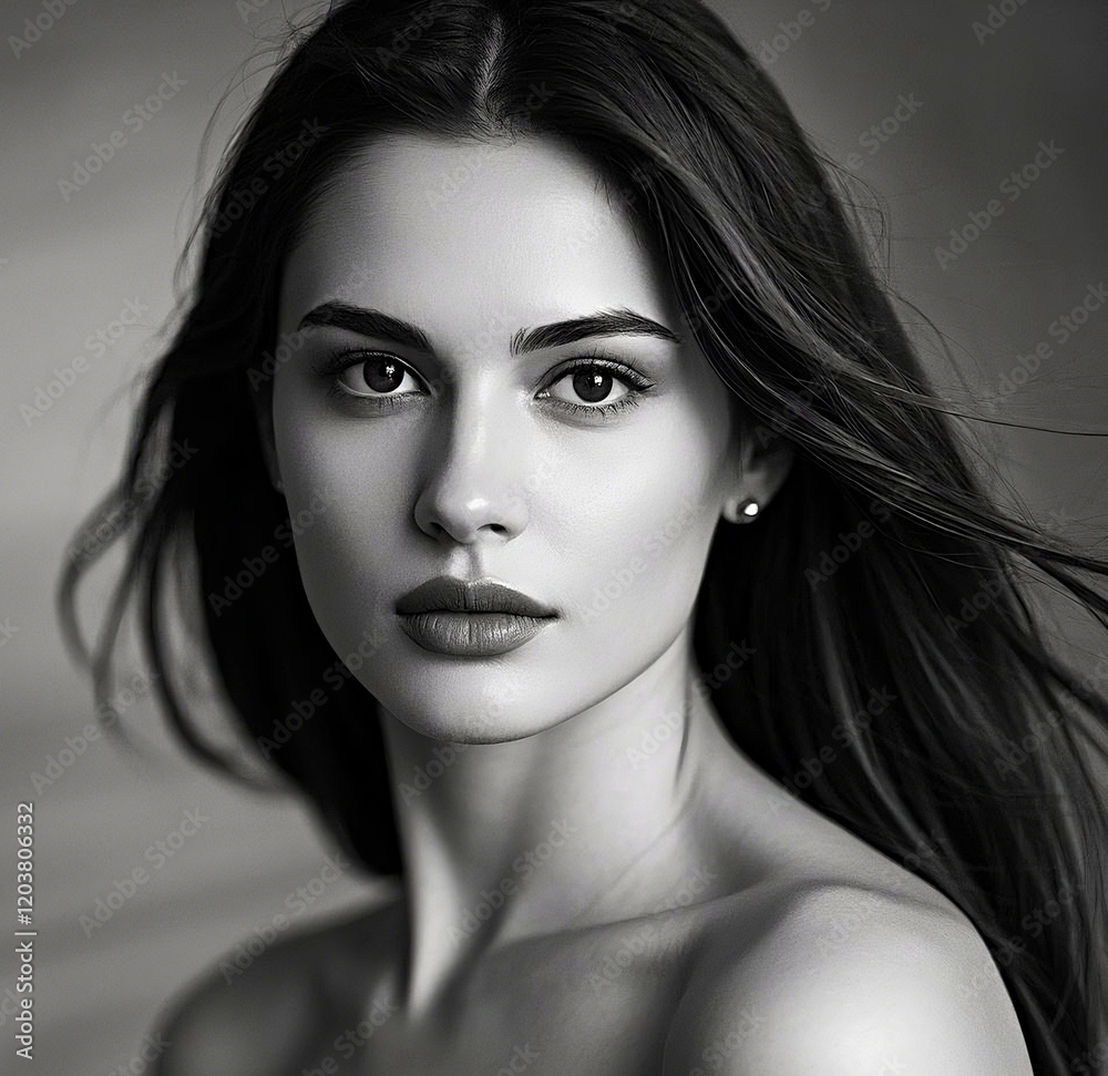 Naklejka premium Portrait of a woman.