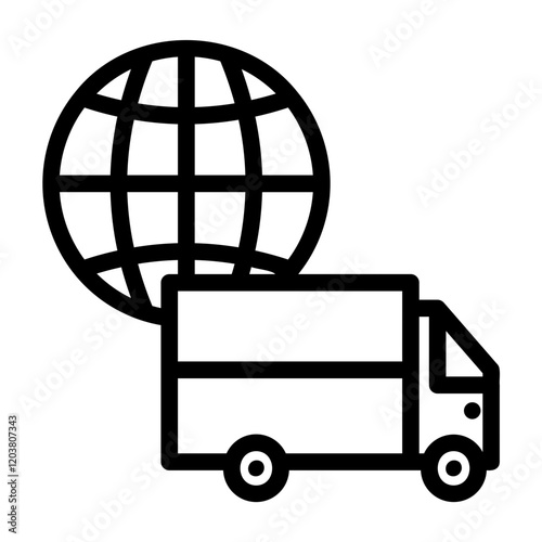 icons containing logistics, shipping, expeditions, cargo, delivery services, packages, goods