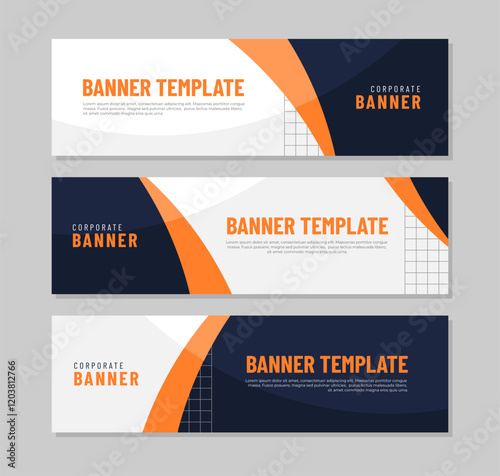 Corporate banner design template collection