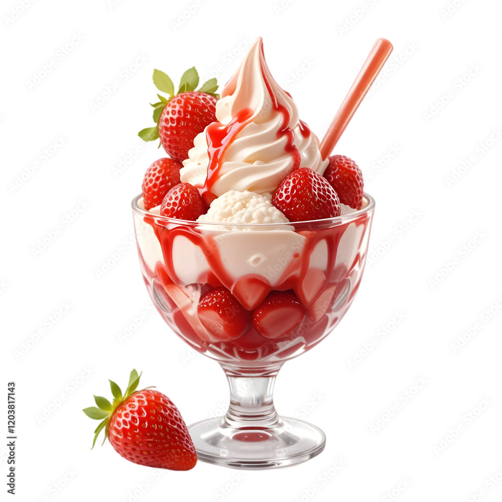 Delicious Strawberry Yogurt Parfait with Granola Delicious Strawberry Yogurt Parfait with Granola