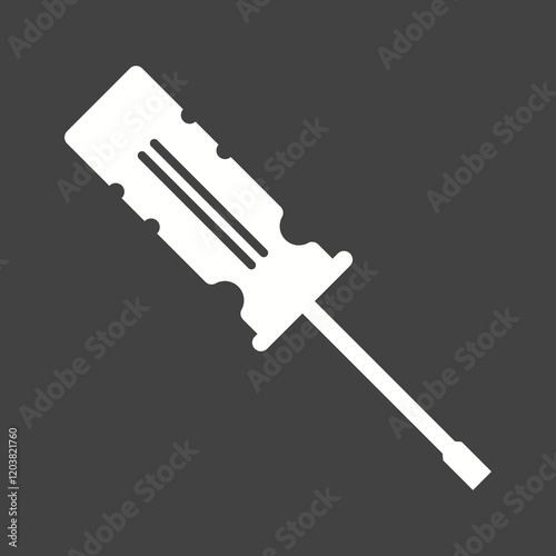 Objects Glyph Inverted illustration.