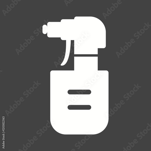 Objects Glyph Inverted illustration.