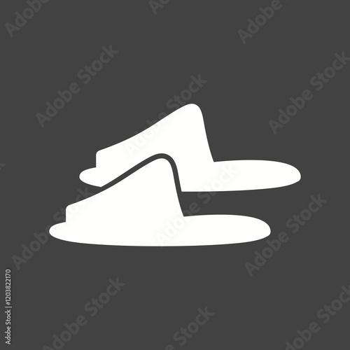 Objects Glyph Inverted illustration.