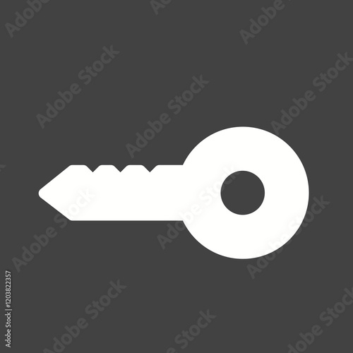 Objects Glyph Inverted illustration.