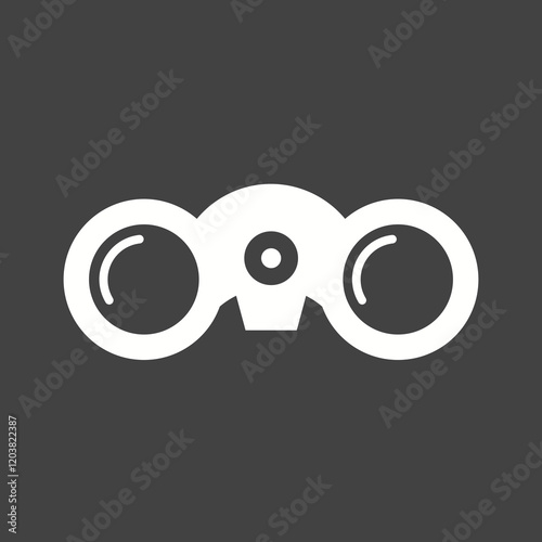 Objects Glyph Inverted illustration.