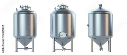 Compact cylindrical fermentation tanks for brewing and storage