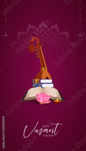 Vasant Panchami Story Creative Design
