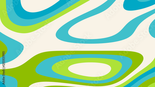 Cool Groovy Bubble Pattern Lava Lamp Background