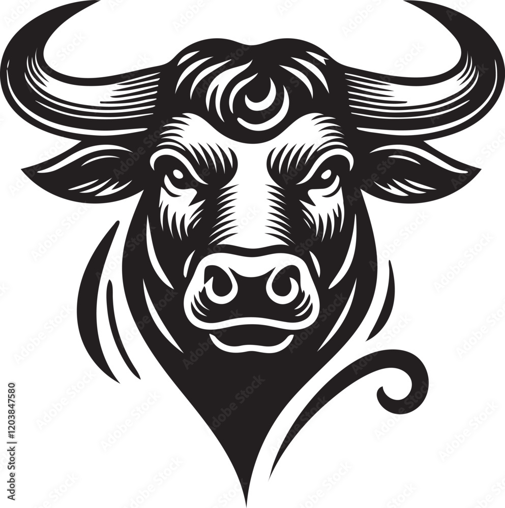 Obraz premium head of a bull