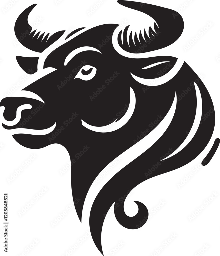 Obraz premium head of a bull