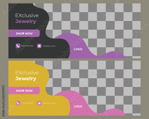  Vector Jewelry facebook cover design