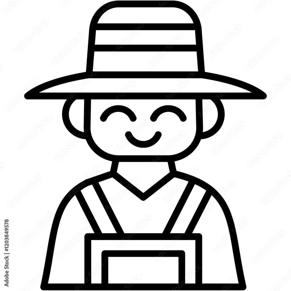 Fototapeta premium Agronomist Icon