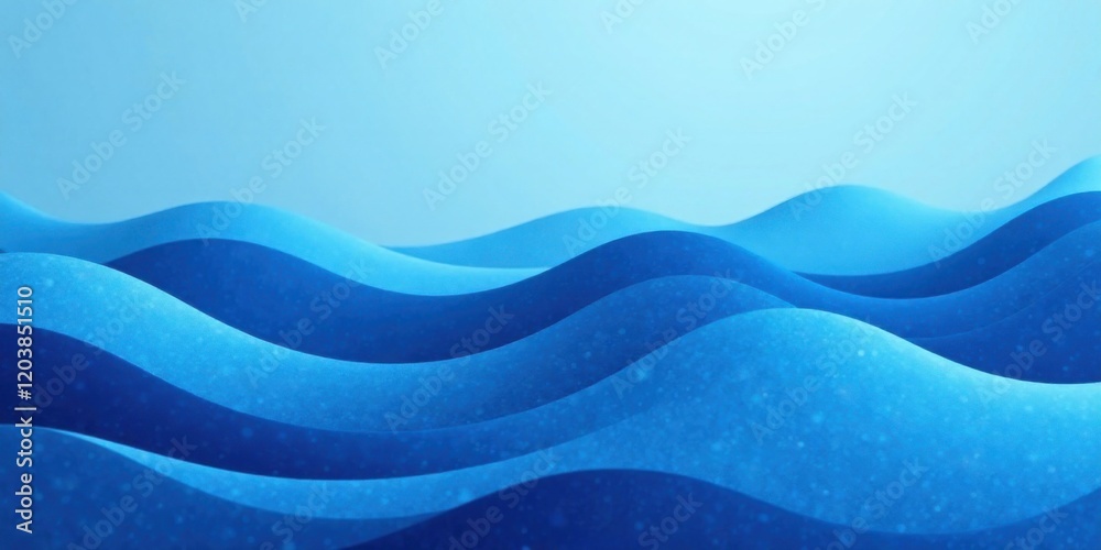 Fototapeta premium Abstract Blue Undulating Waves A Serene and Textured Background for Design Projects
