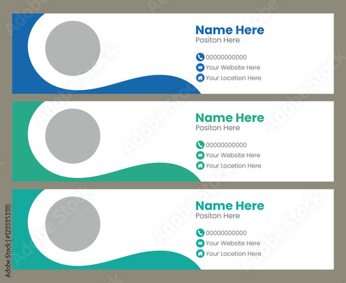  vector linkedin cover template design
