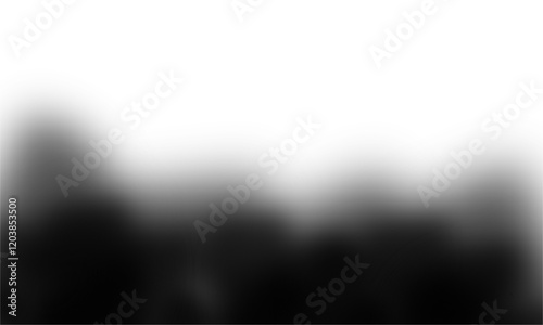 Black smoke texture on transparent background, realistic exhaust gas effect, fluid motion, dark mist, isolated smoky swirl design

