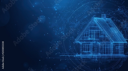 Smart Home Digital Blueprint:  A Futuristic Vision of Connected Living