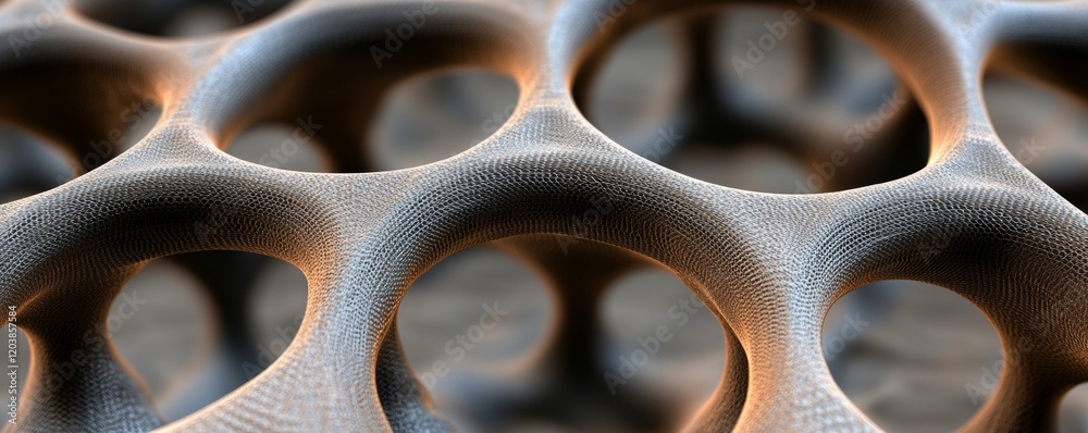 Fototapeta premium Fractal Carbon Fiber Geometry