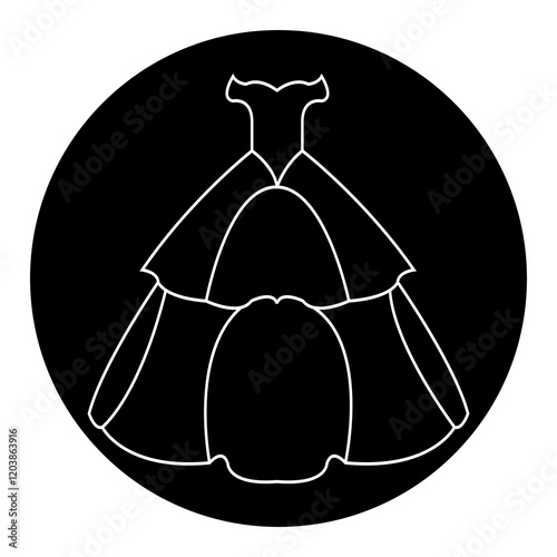 wedding dress icon