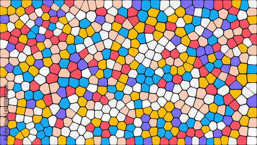 Fun Colourful Pattern Background Blocks 