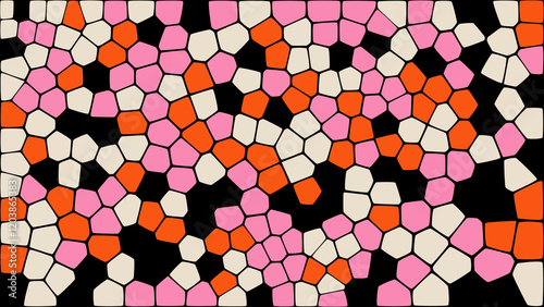 Colourful Pattern Background Blocks Fashion