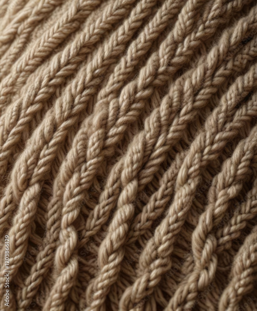 Close-up of intricate sheep wool knitting pattern, sheep, close-up Close-up of intricate sheep wool knitting pattern, sheep, close-up