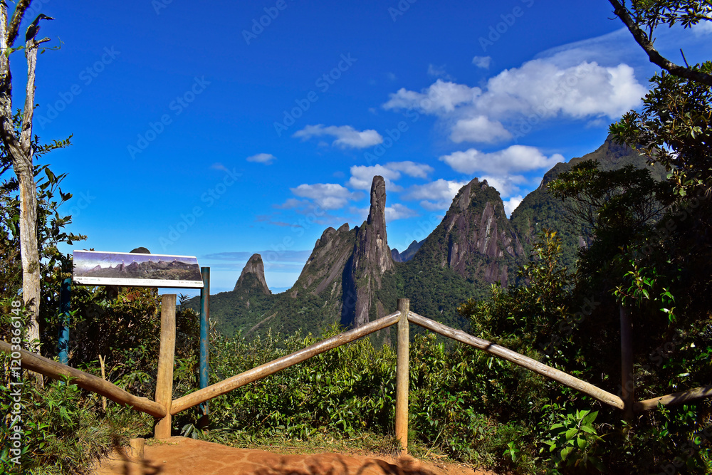 Mountain landscape with the famous God's finger