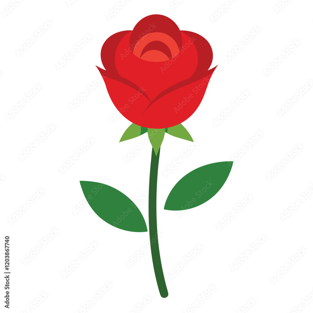 Obraz premium Simple and Elegant Rose Bouquet Illustration | Romantic Floral Art