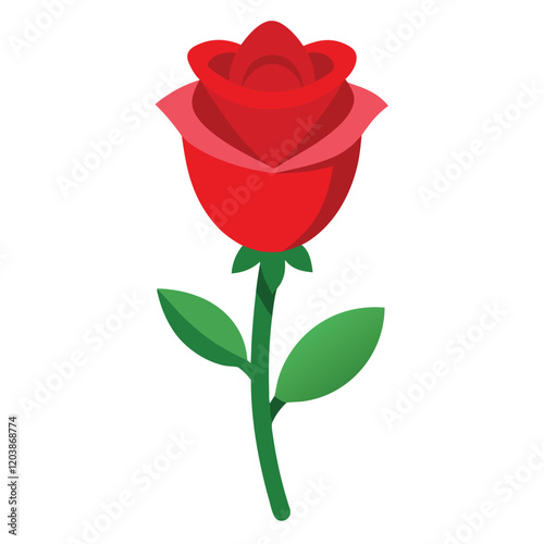 Simple and Elegant Rose Bouquet Illustration | Romantic Floral Art