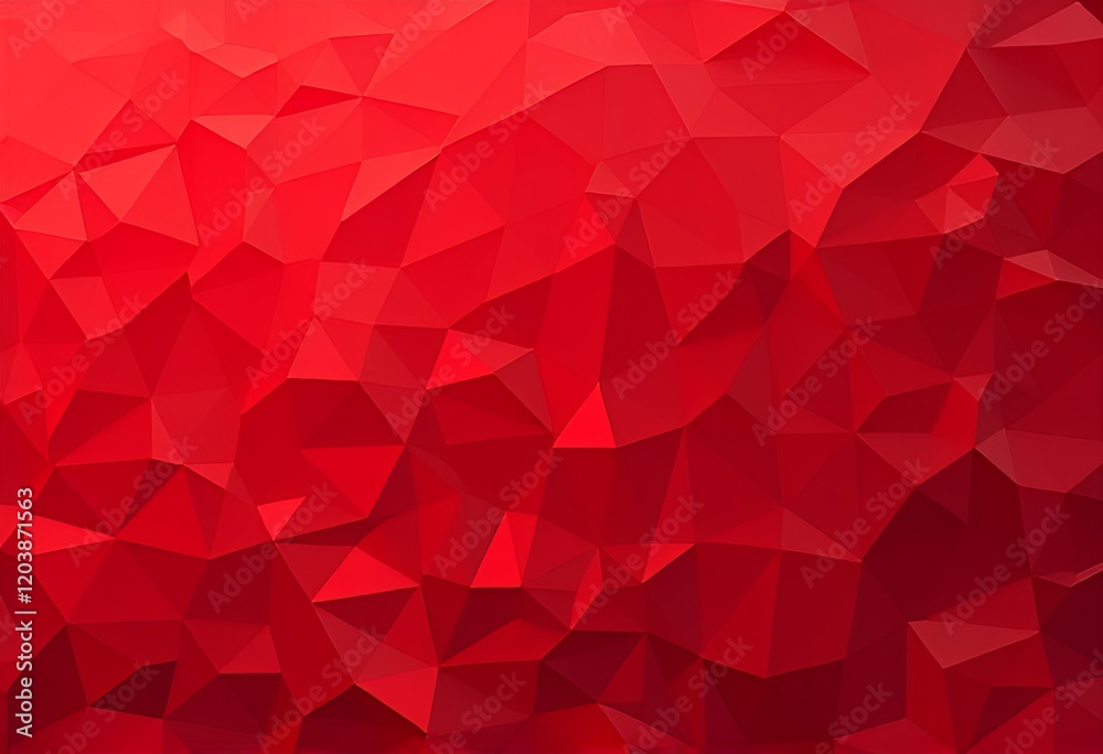 Abstract red geometric background with 3D polygonal pattern surface decorative illustration Abstract red geometric background with 3D polygonal pattern surface decorative illustration