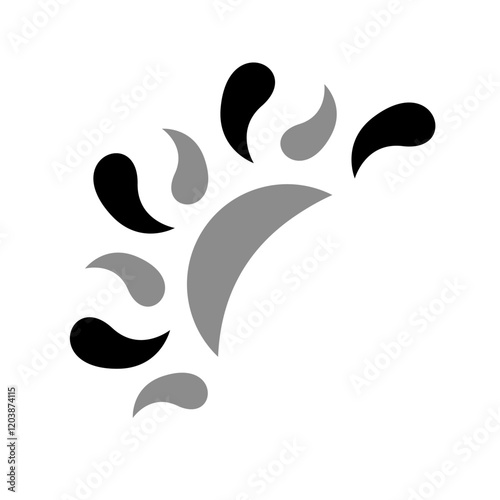 Sun icon design template