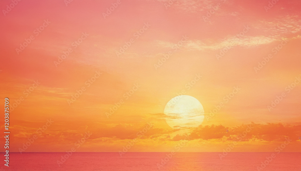 Textured sunrise background with golden yellow and coral pink brushstrokes Textured sunrise background with golden yellow and coral pink brushstrokes