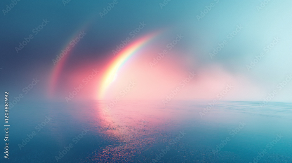 Soft focus image of a light spectrum rainbow. Soft focus image of a light spectrum rainbow.