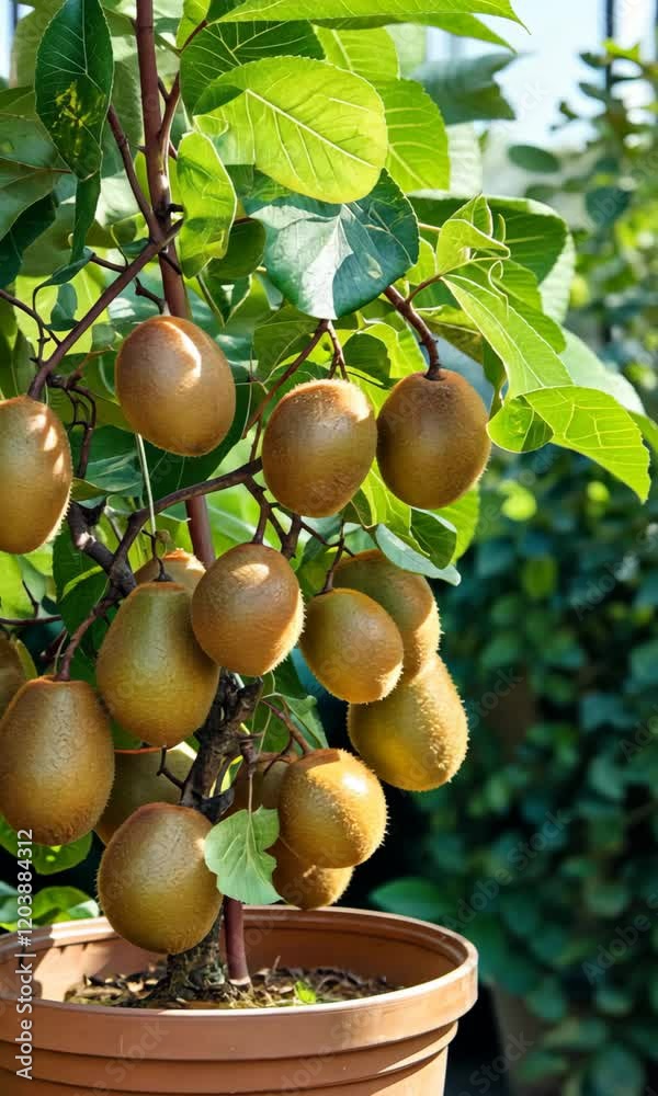 fruitful kiwi fruit tree grow in pot
fruitful kiwi fruit tree grow in pot