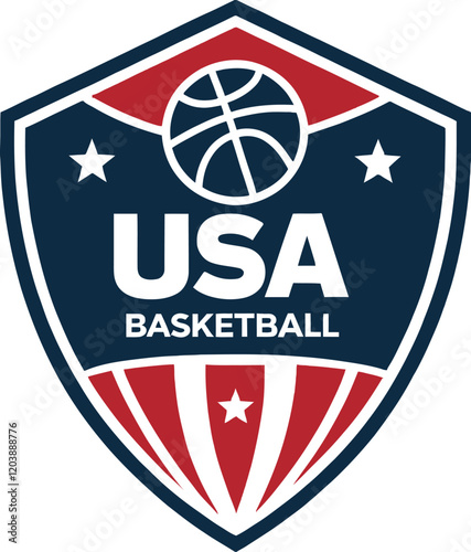 USA Basketball logo illustration