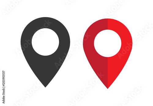 Location icon, map logo for maps google maps, sign, route, position, symbol and vector logo.