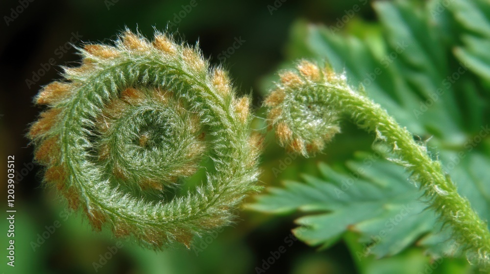 Unfurling Fern Fiddlehead: A Macro Photography Delight Unfurling Fern Fiddlehead: A Macro Photography Delight