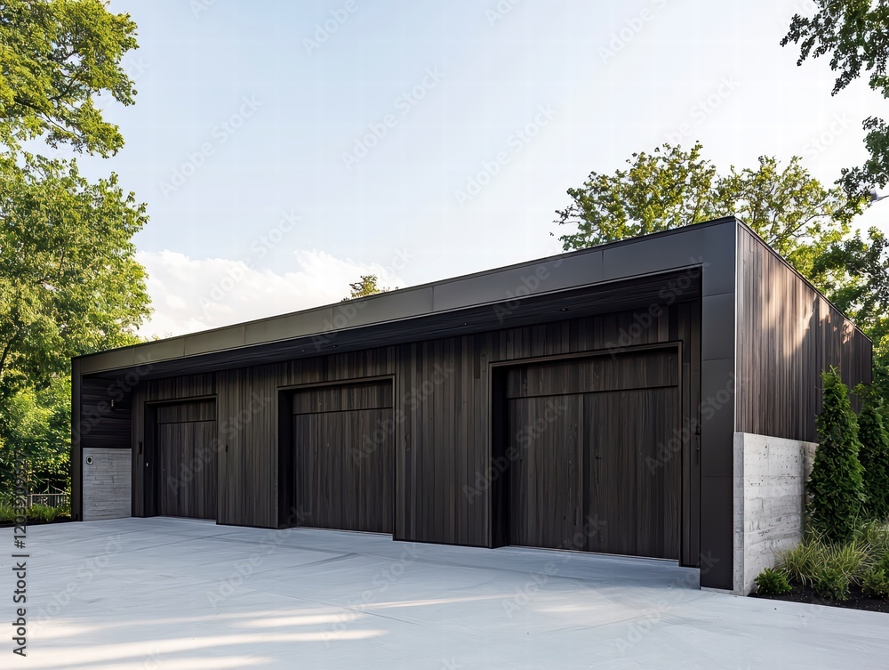 Contemporary home garage Contemporary home garage