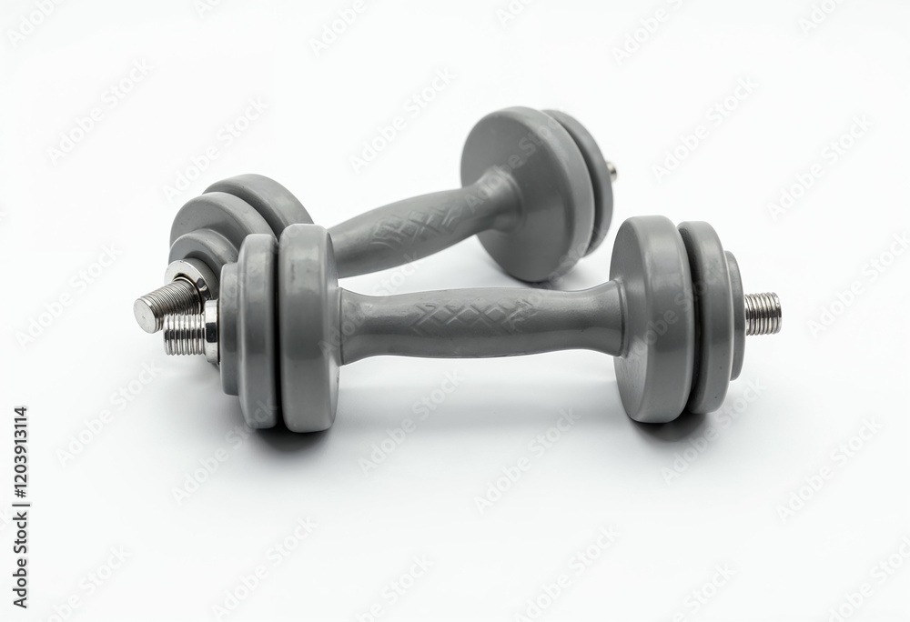 dumbbell isolated on white dumbbell isolated on white