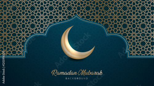 Oriental Greeting Design for Culture or Islamic Theme. Eid Al-Fitr Mubarak, Ramadan Kareem, Islamic Style Greeting Background Collection Set with Arabic Ornaments. 