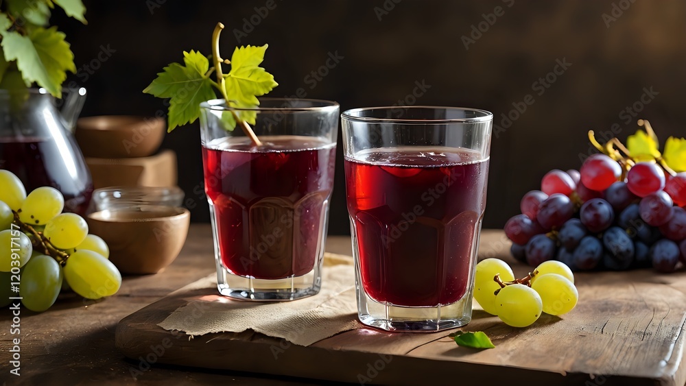 glass of red wine and grapes glass of red wine and grapes