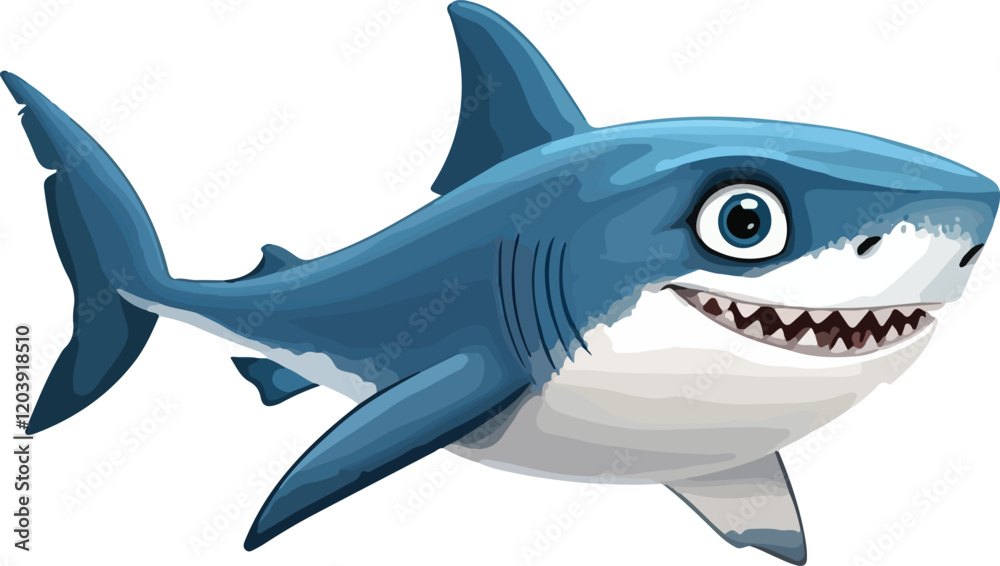 Obraz premium Shark Vector Illustration
